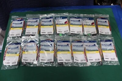 Lot of 14 StarTech PYO2LP4SATA 12in LP4 to 2x SATA Power Y Cable Adapters - Image 1 of 4