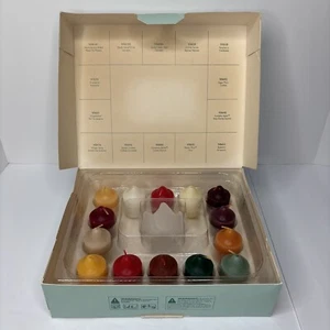 Partylite Scents of the Season Gift Set P9564 14 Votives Glass Tulip Holder New - Picture 1 of 11