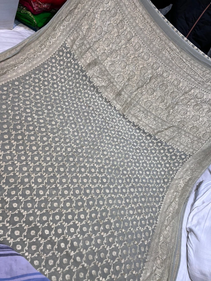 indian pakistani bollywood designer sarees pure silk chiffon Georgette premium l - Image 1 of 1