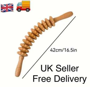 Wooden Massager Roller Trigger Body Self Relief Therapy Muscle Pain Relief Tool - Picture 1 of 6