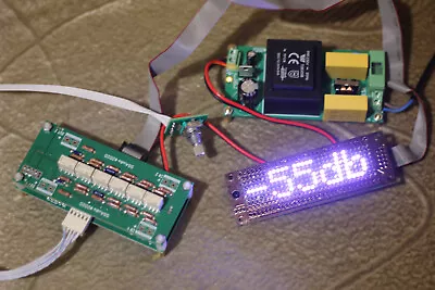 Vol Control Relay IR 2 RCA 10K, 22K, 50K a set with an LED matrix and PSU - Image 1 of 4