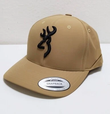 Browning Proof Snap Back Hat Cap Mid Profile Crown Color: Mustard  - Image 1 of 4