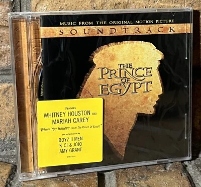 The Prince of Egypt Soundtrack 1998 Music CD Mariah Carey Whitney Houston Sealed