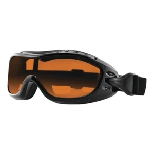 Bobster Night Hawk OTG Goggles Gloss Black Frame with Amber Lens BHAWK01A - Imagen 1 de 1