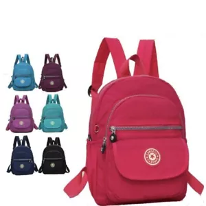Mini Mochila Impermeable Para Mujer Cartera Nylon Mochila de Hombro Pequeña Bolsa de Viaje - Imagen 1 de 17