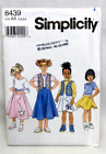 Vintage 1998-Simplicité 8439-Enfants-(AA) 3-4-5-6 motif de couture-NON COUPÉ