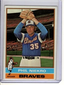 Tarjeta de béisbol 1976 Topps Phil Nekro #435 en muy buen estado/excelente - Imagen 1 de 1