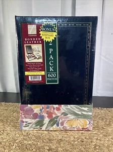 Thompson Bonded Leather RecipeCard/Photo Album 2-Pack 600 Fotos USA NEU + Bonus - Bild 1 von 6