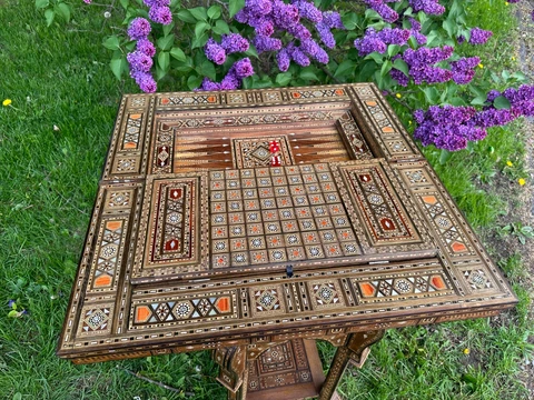 SUPERB  shesh besh GAME TABLE    w 7832 Cover