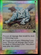 MTG 1 Foil Glittering Lynx Prophecy LP Lightly Played