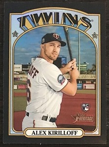 2021 Topps Chrome Heritage Alex Kirilloff #37/72 Black Refractor #546 Rookie RC