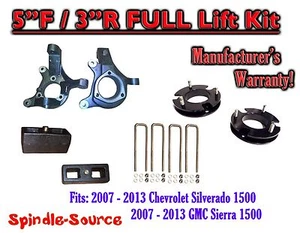 5" / 3" Spindle LIFT KIT FOR 2007 - 2016 Chevy Silverado GMC Sierra 1500 2WD - Bild 1 von 2