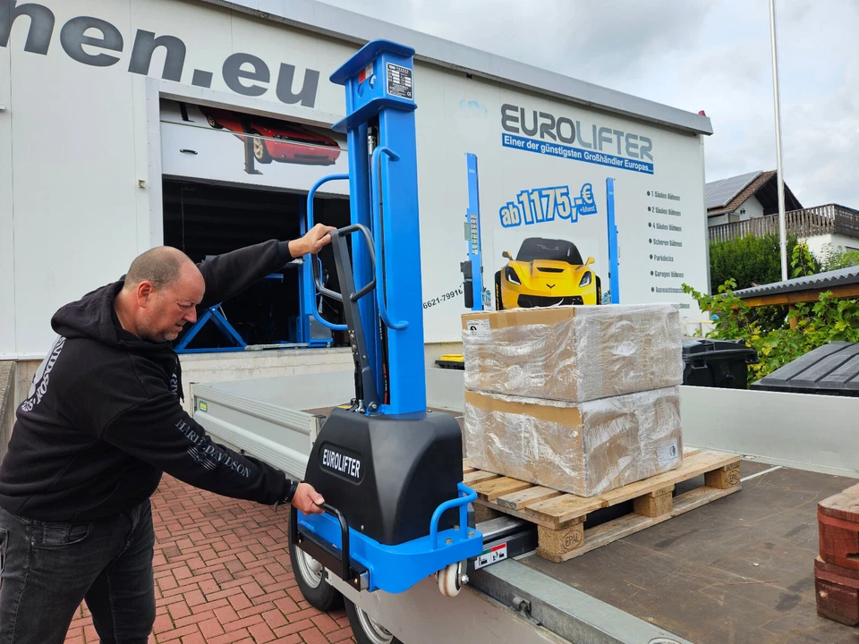 Mitnahme Stapler Selbst Verlader Elektische Ameise Hubwagen Gabelstapler 1 t - Bild 1 von 1