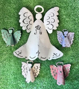 Metal Angels Home Decor Wall Hanging Gift Angels Set - Picture 1 of 9