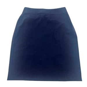 Falda de Lana Banana Republic Para Mujer Talla 0 Pequeña Azul Marino Clásica Preppy Trabajo Nueva - Imagen 1 de 12