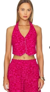 Nuevo con etiquetas Chaleco Waimari Selena en Borgoña Talla S $245 - Imagen 1 de 6