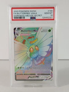 Butterfree VMAX - Darkness Ablaze - #190 - Secret Rare - PSA 10 - Picture 1 of 2