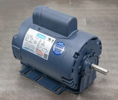 Leeson 110054.00 Electric Motor 1 HP 1725 Rpm 1-PH 115/208-230 V 56H A6C17DR2J - Image 1 of 4