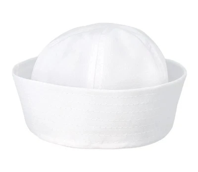 NUEVO SIN ETIQUETAS Sombrero de Marinero Blanco Algodón Unisex Adulto Halloween Disfraz Fiesta ENVÍO GRATUITO Foto 1 de 4