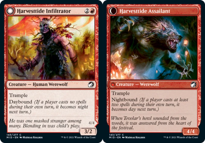x1 Harvesttide Infiltrator // Harvesttide Assailant - Innistrad: Midnight Hunt - - Image 1 of 1