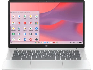 HP Chromebook 14" HD Intel N100 4GB 64GB eMMC Intel UHD Graphics Silver. - Picture 1 of 8