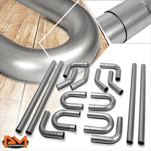 Hazlo tú mismo personalizado 4x recto y 45 90 grados y curva en U 16 piezas 2,25" OD kit de tuberías de escape - Imagen 1 de 6