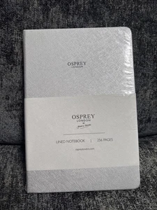Osprey London Silver Deluxe Lined Notebook 256 Pages 100 GSM New Sealed - Picture 1 of 2
