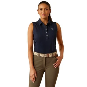 Ariat Prix 3.0 ärmelloses Poloshirt Navy Eclipse - Bild 1 von 3