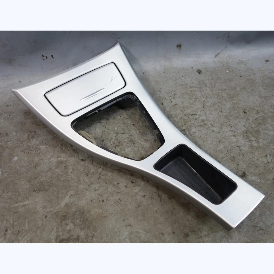 Cubierta de consola central delantera de fábrica para BMW E90 serie 3 aluminio cepillado sin navegación OEM Foto 1 de 4