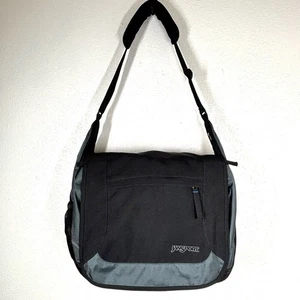 Jansport Flywheel Gris Carbónico Azul Portátil Sobre el Hombro Lateral Bolso Correa Nuevo sin Etiquetas - Imagen 1 de 10
