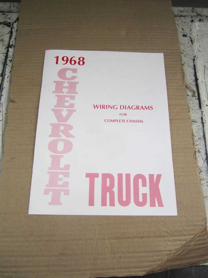 1968 CHEVROLET ГРУЗОВИК МОНТАЖНАЯ СХЕМА БУКЛЕТ  - Изображение 1 из 1