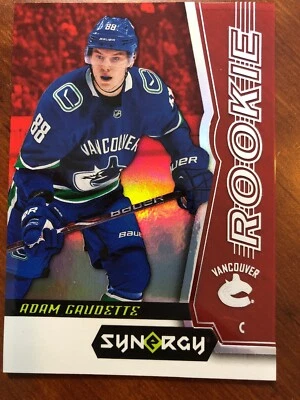 18-19 UD Synergy Rookie Red #51 Adam Gaudette - Image 1 of 2
