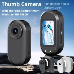 Mini Thumb Camera Mini Body Action Camera POV Recording Adventure Pet Cycling - Picture 1 of 22