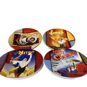 Set Of 4 Sakura Downtown Deco Stoneware Stoneware Salad Dessert Plates NIB - Picture 1 of 9