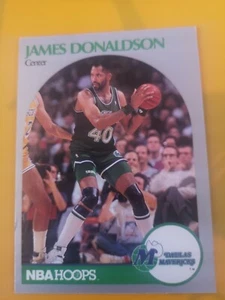 Carte Collection Basket Nba Hoops 1990 Dallas Mavericks #85 James Donaldson - Picture 1 of 2