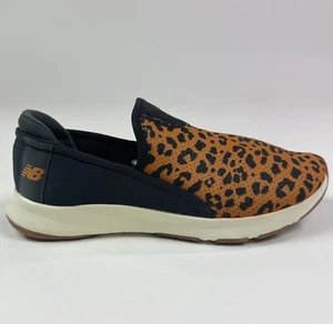 New Balance Dynasoft Nergize Slip On Womens 6 Brown Shoes Animal Print WANRGOC1 - Picture 1 of 8