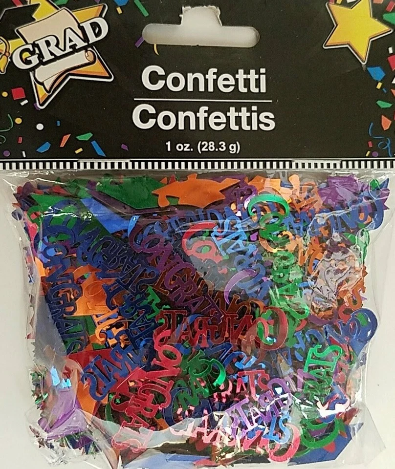 Decoración de dispersión de confeti metálico icono de graduación, selecciona: color Foto 1 de 1