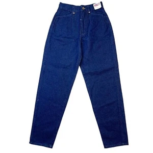 VTG Deadstock Brittania Juniors SIZE 3 (26") 100% Cotton Dark Wash Ankle Jeans - Picture 1 of 6