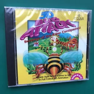 3-D BUG ATTACK PC Arcade Animation Game CD-ROM Killer Centipede Windows SEALED - Picture 1 of 5