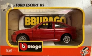 Ford Escort RS Coswort Rosso 1:24 Burago In Box - Foto 1 di 2