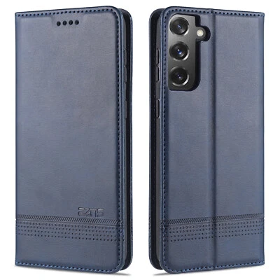 Funda tipo billetera de cuero abatible para Samsung Galaxy S24 FE S25 Ultra S23 S22 S21+ Foto 1 de 4