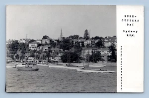 RPPC Boote auf Rush Cutters Bay Sydney Australien UNP unbenutzte Postkarte H17 - Bild 1 von 2