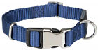 Trixie Premium Halsband indigo XS-S 21-30 cm/10 mm Metallclip Nylon Halsband 