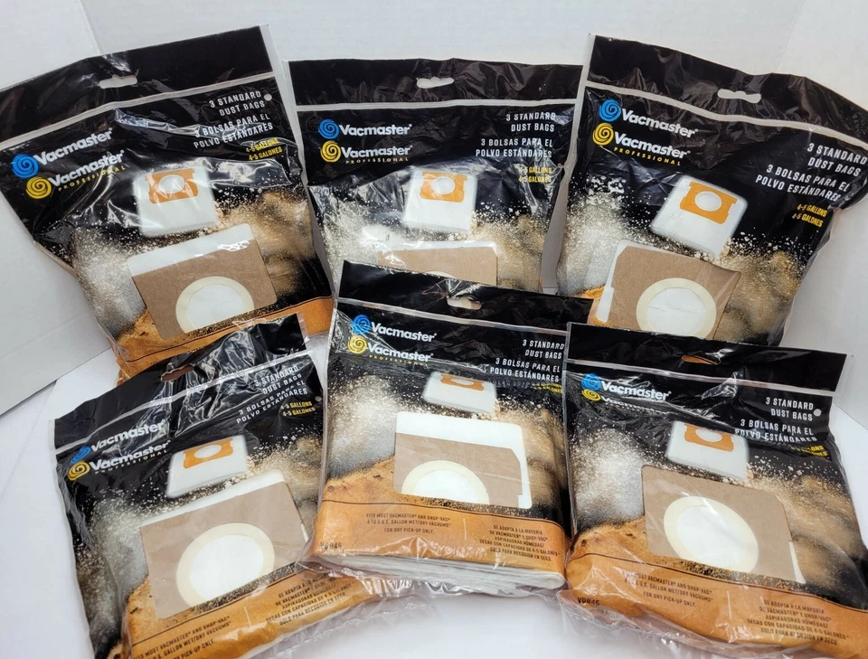 Vacmaster Vacuum Dust Bag (6 Bags) Fit Most 4-5 Gal Vacmaster VDB45