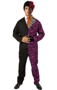 Orion Double Faced Two Face Batman Super Villain Men's Fancy Dress Costume XL - Picture 1 of 9