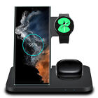 3In1 Wireless Charger Dock Station For Samsung S23  Galaxy Watch 4 Classic Buds2
