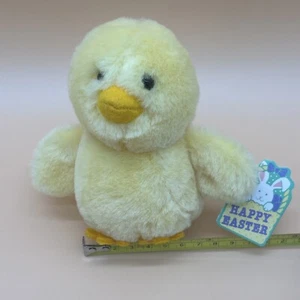 Dakin Plush Peepers Chick Vintage 1985 Easter Stuffed Animal 5" Tall With Tag - Picture 1 of 7