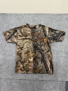 Camiseta camuflada vintage de paredes de árboles reales para hombre grande bolsillo de una sola puntada - Imagen 1 de 3