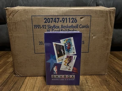 91-92 Skybox NBA caixa lacrada de basquete nova capa Michael Jordan Magic Johnson - Imagem 1 de 4