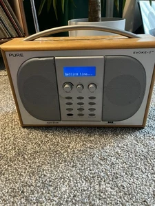 Cable de alimentación de radio digital Pure Evoke-2xt DAB/FM/AUX probado funcionando - Imagen 1 de 11
